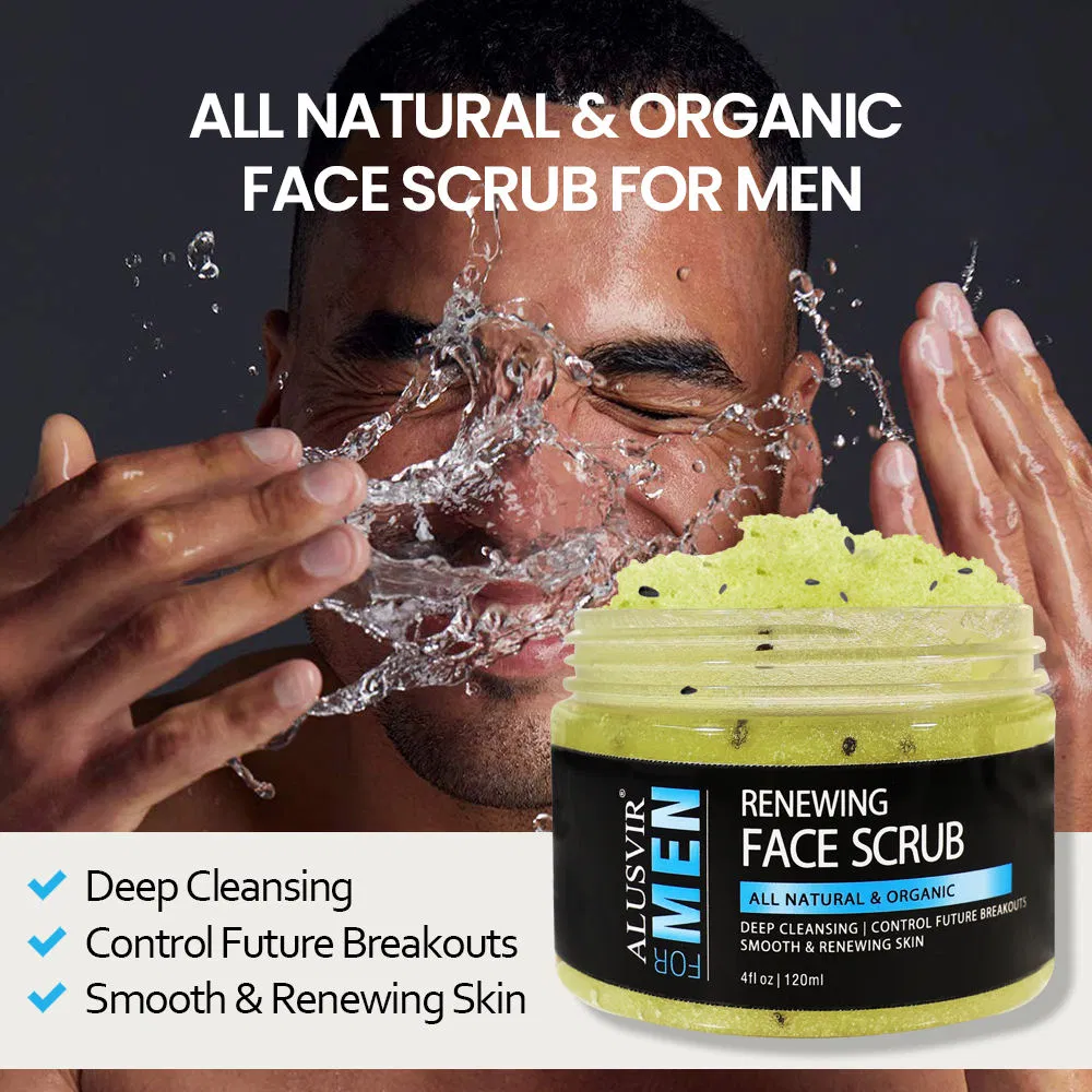 Man Skin Care Set Organic OEM Facial Cleanser Moisturizer Eye Cream Scrub