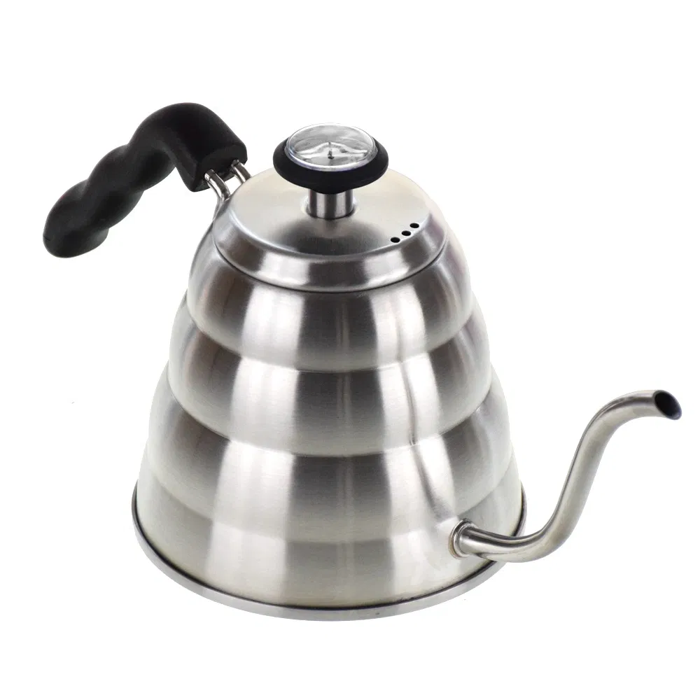 Gooseneck Kettle Coffee Pour Over with Built-in Thermometer Stainless Steel Pots Wbb13851