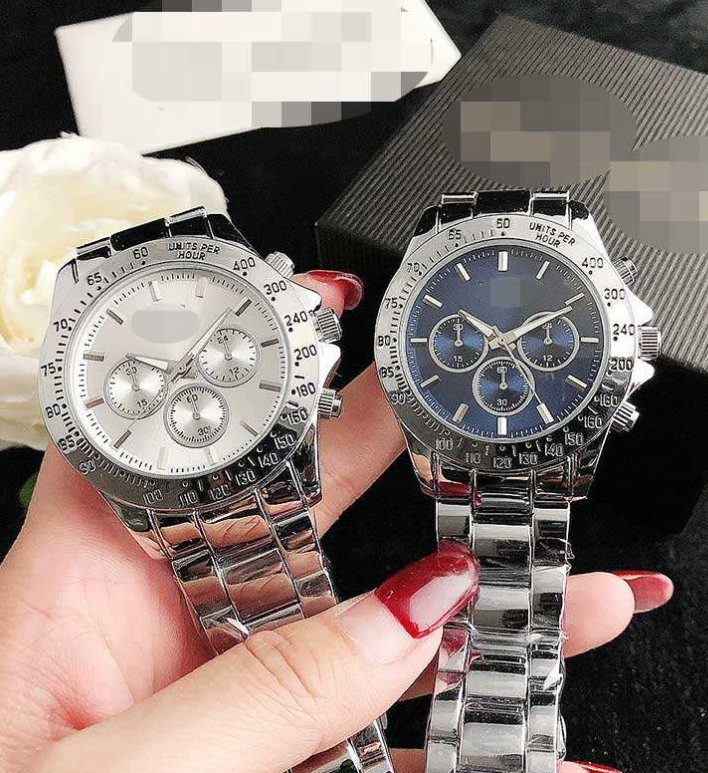 European and American Watches Imitate Three-Eye Six-Hand Chronograph Decorative Dayton Watches Alloy Men Watches