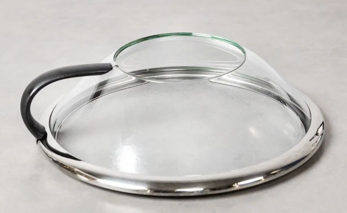 Versatile Kitchenware See-Through Frying Lid to Prevent Oil Splashing