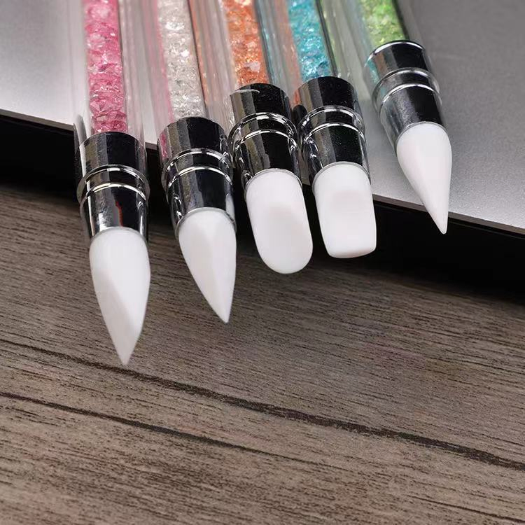 Double-Headed Rhinestone Nail Art Brush Pen Wax Crystal Nail Art Pen