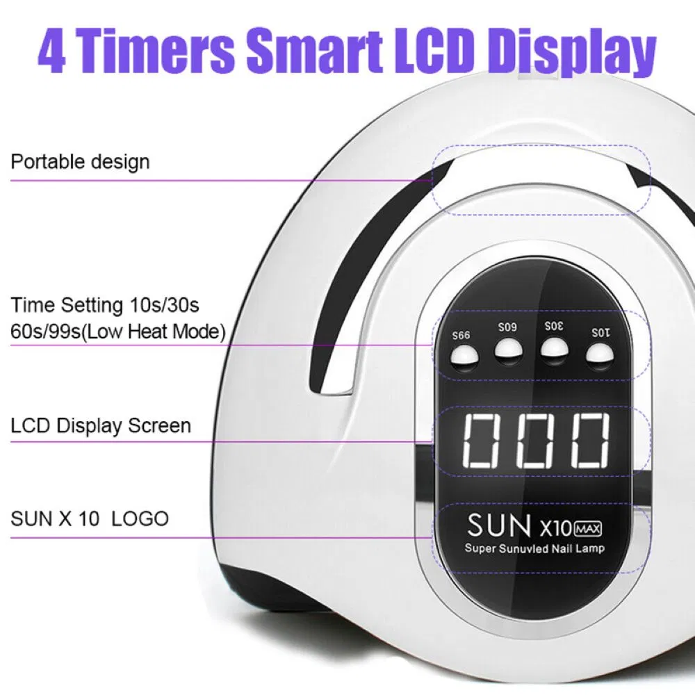 Nailprof 180W LED UV Nail Lamp Cordless Portable Nail Polish Dryer for Beauty Nail Salon