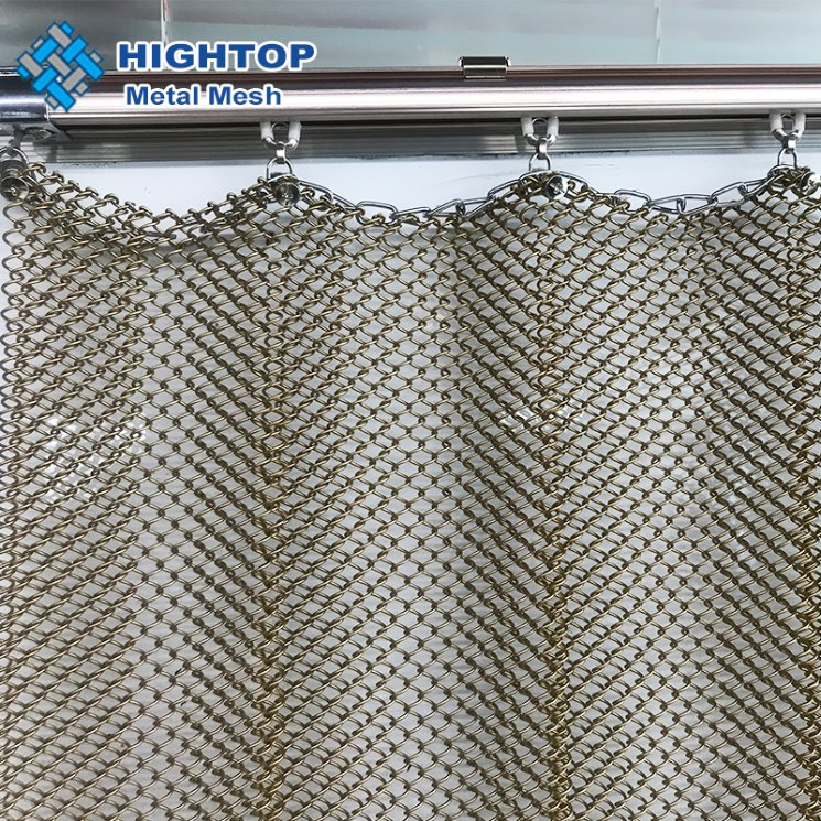 Architecture Metal Fabric Hanging Curtains /Room Partition Divider