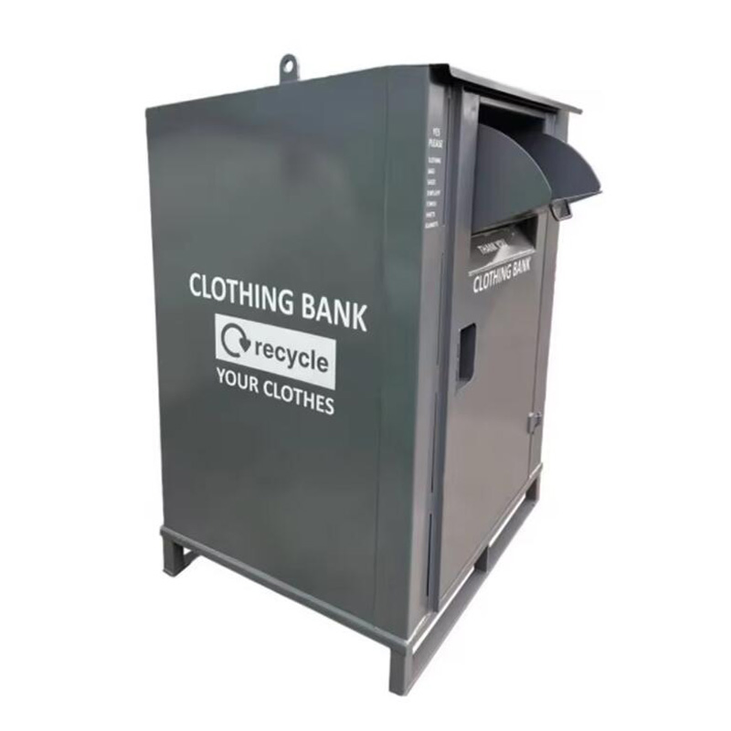 Металлический контейнер для сбора одежды, разноцветный