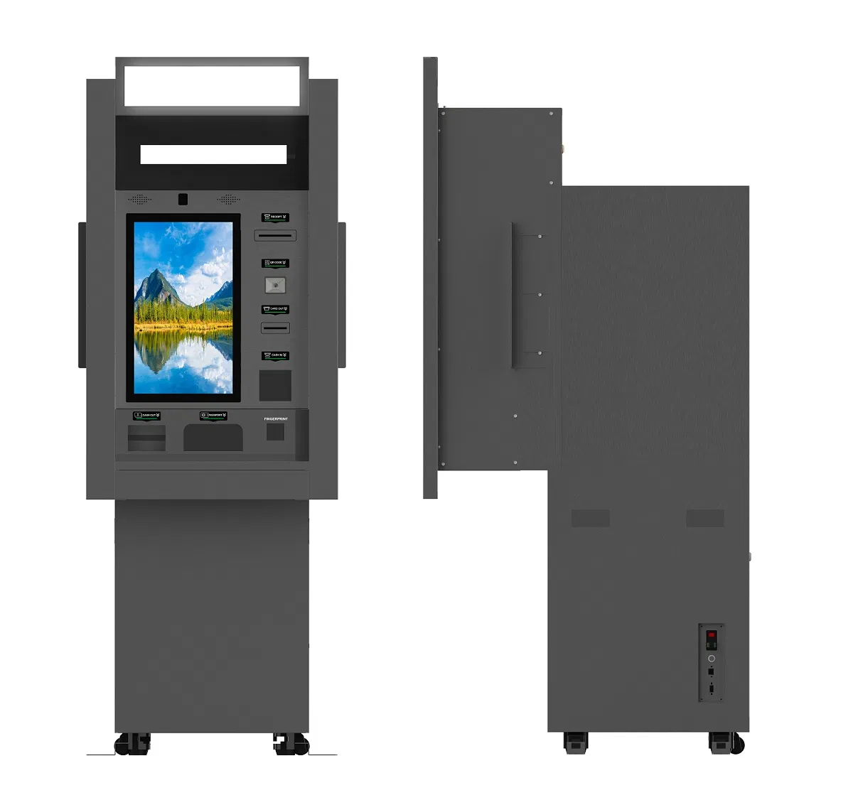 Thourgh The Wall ATM Machine Cash Deposit Machine Cash in/out Payment Kiosk Currency Exchange Machine for Bank and Government