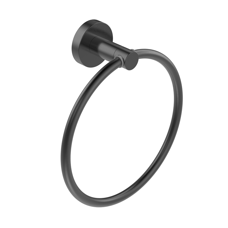 Настенный держатель для полотенец PVD серый квадратный