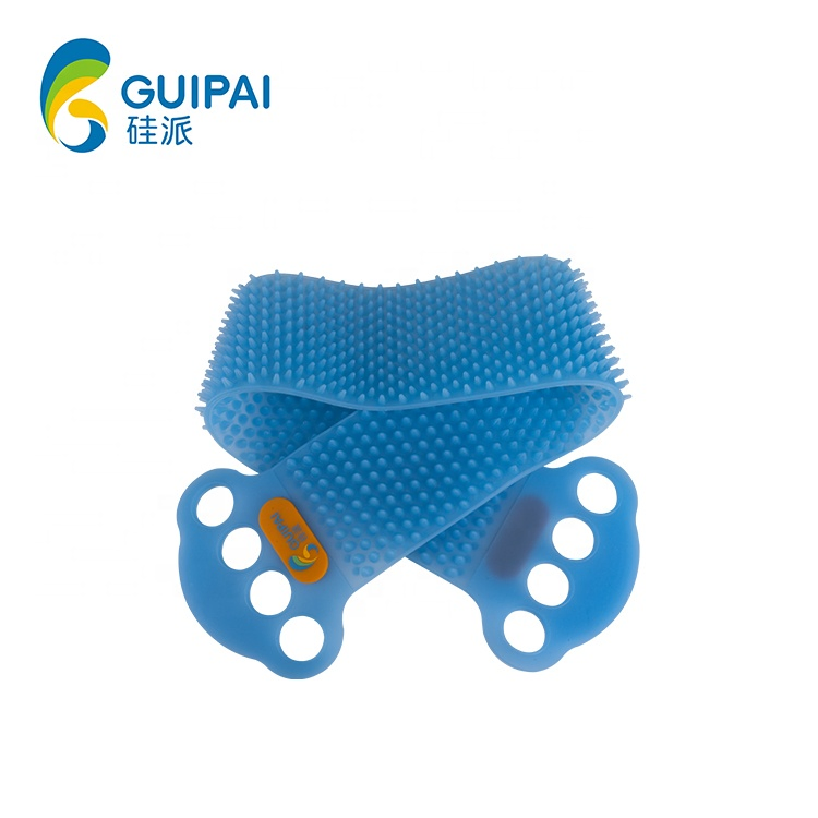 Waterproof Soft Silicone Body Shower Cleansing Bath Brush Bath Belt