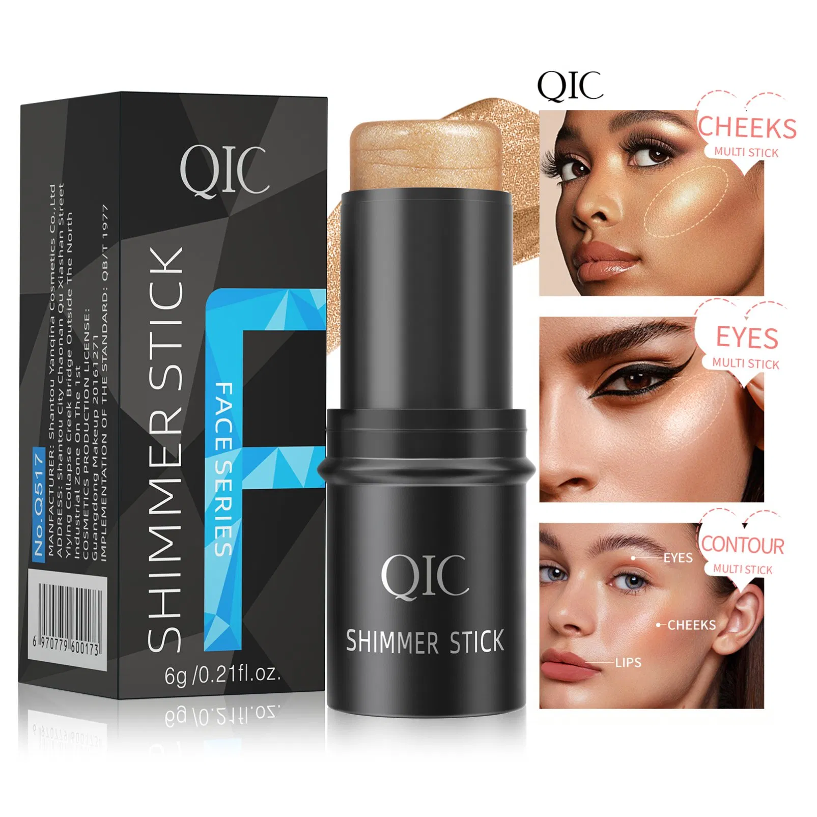 High Definition Stick Highlighter Blush Bronzer Contour Cream Foundation Stick Concealer Private Label Concealer Stick