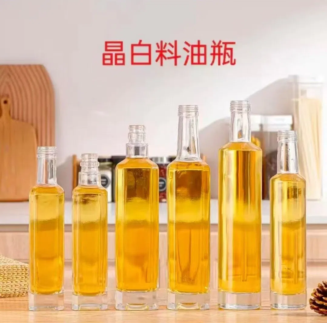 250ml 500ml 750ml Wholesale Cooking Oil Bottle Square Cooking Oil Bottle