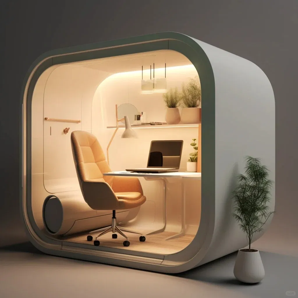 Silent Fan Durability Customize Office Mute Booth DIY Soundproof Room