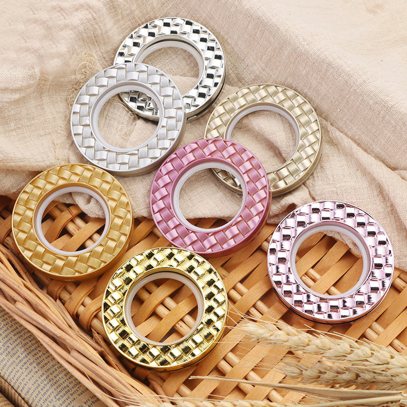 Nanoscale Low Noise Inner 40mm Woven Curtain Eyelet Roman Rings Clips for Shower Curtain