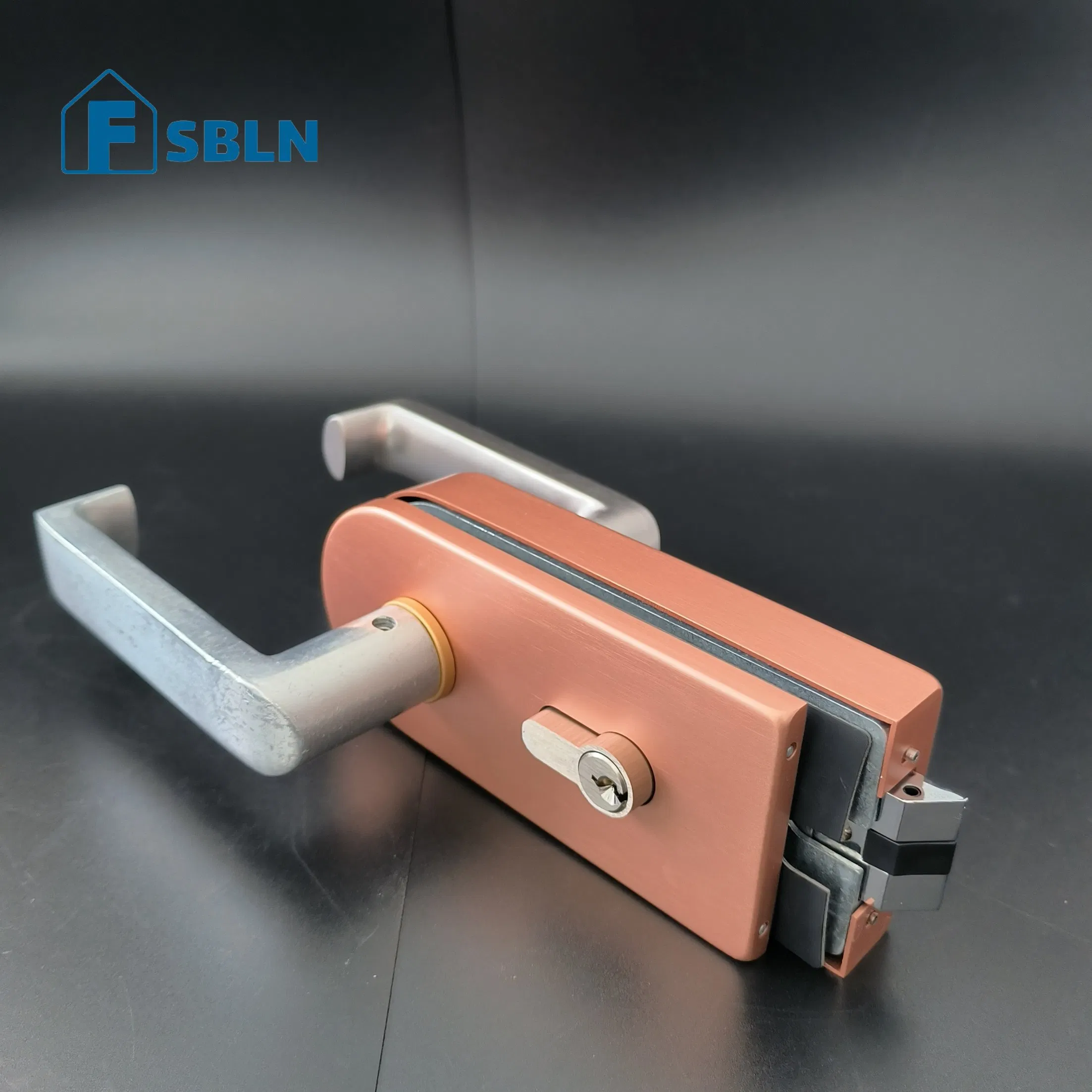 Aluminum Swing Glass Door Lock with Tempered Handle Lock Manufacturing Company Furniture Locks for Doors