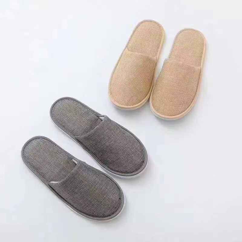 Disposable Hotel Slippers with Terry Cotton for Guest Room Using