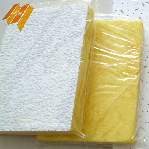 Heat-Insulation Non-Formaldehyde PVC Coated Glass Wool Ceiling Tile