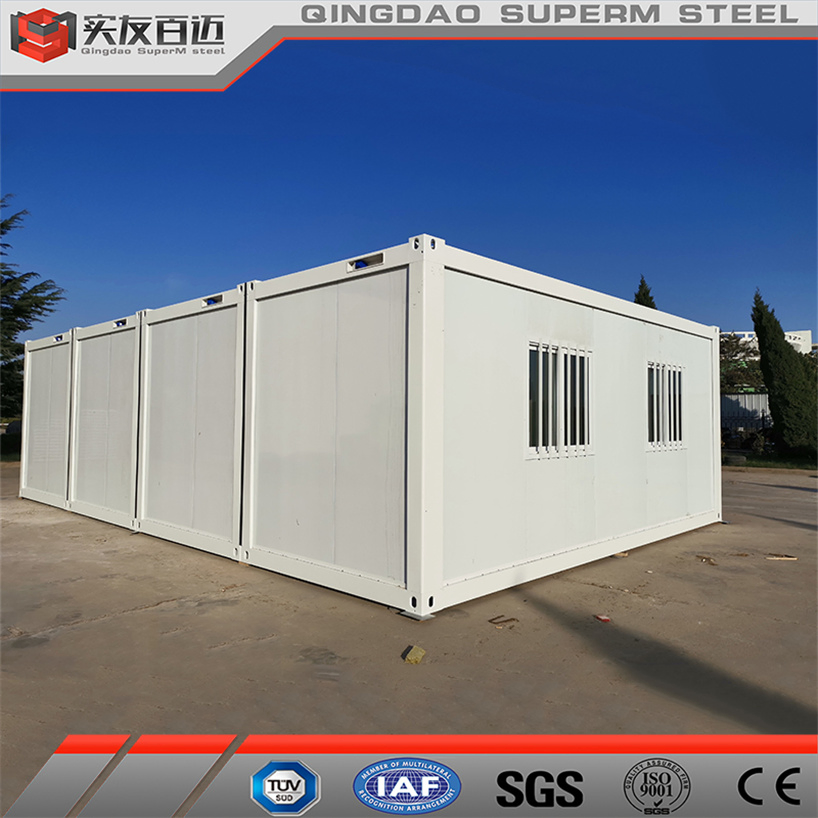 Earthquake and Hurricane Resistant Residentieal Foldable House Container Homes with Solar Panel