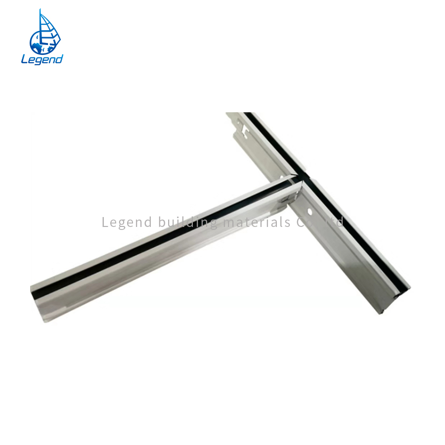 Manufacturer Light Keel Structure Construction 3D Grooved Tee Grid Baking Finish Channel