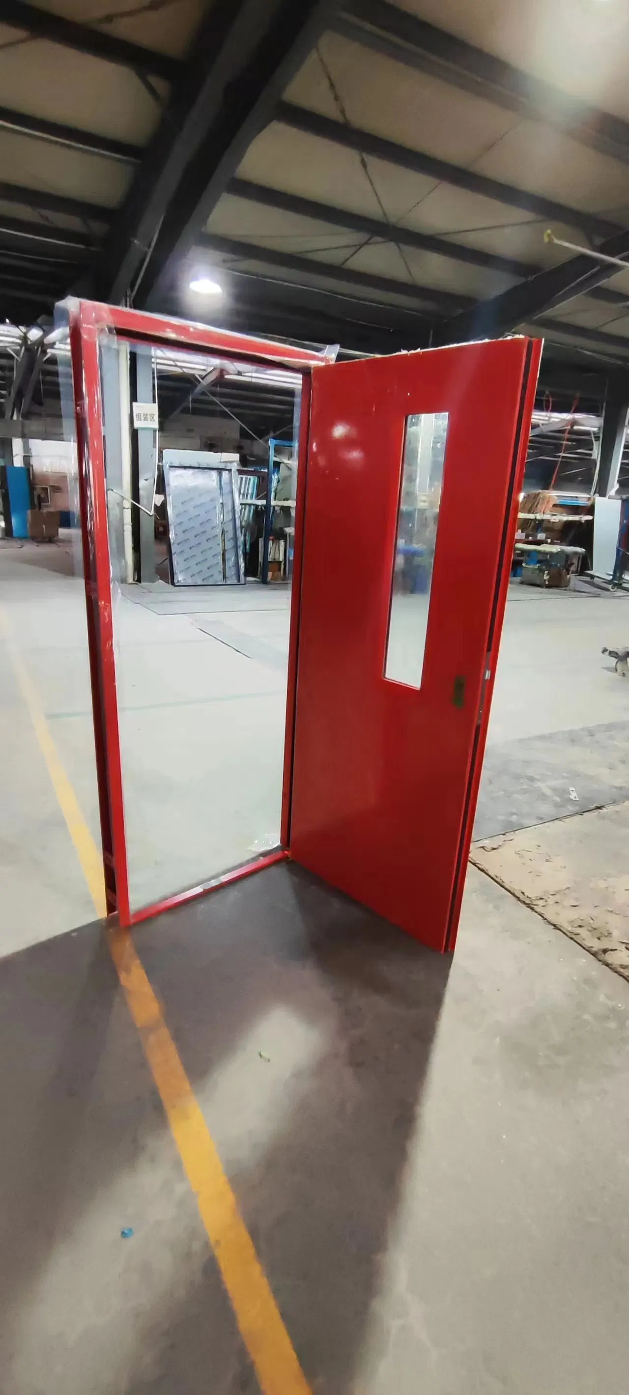 Intertek UL Listed 1.5 Hours Fire Rated Door with Glass Emergency Exit Anti Fire Door