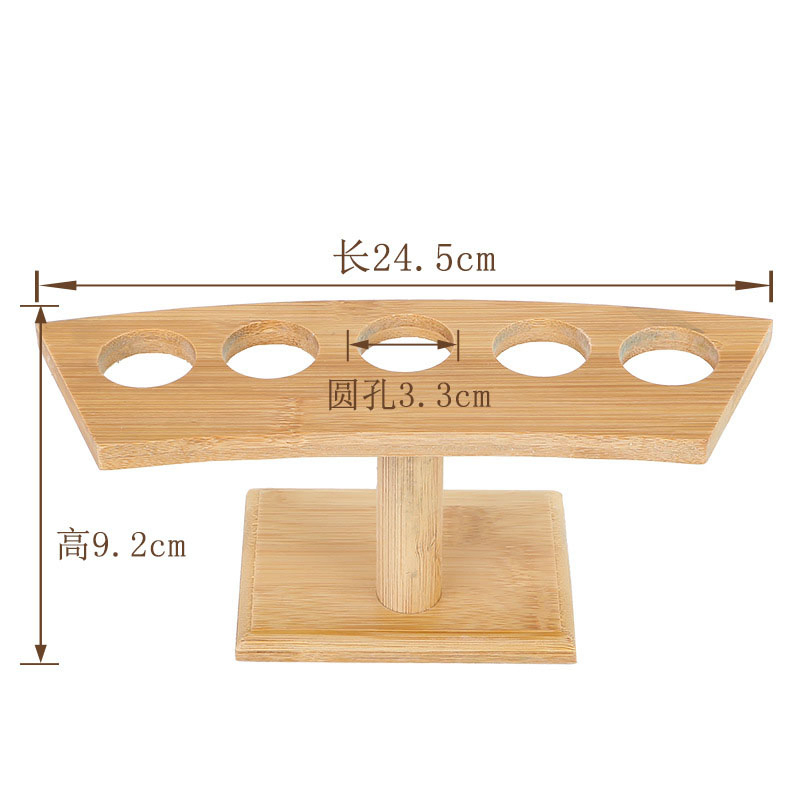 Display Holder for Ice Cream Cone Temaki Sushi Hand Roll Display Stand Wooden Waffle Cones Holder Cupcake Cones Baking Rack Food Serving
