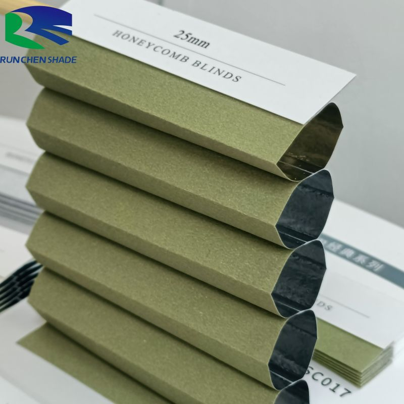 Blackout Curtain Soundproof Custom Automatic Honeycomb Blinds Wireless Remote Control Cellular Fabric