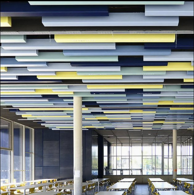Acoustic Ceiling Baffles Hanging Ceiling Baffles Sound-Absorbing Baffles Echo Control