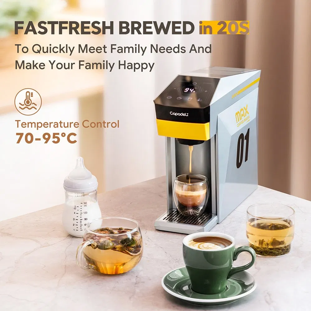 Semi-Automatic Espresso Maker with Large Water Tank and Cup Warmer