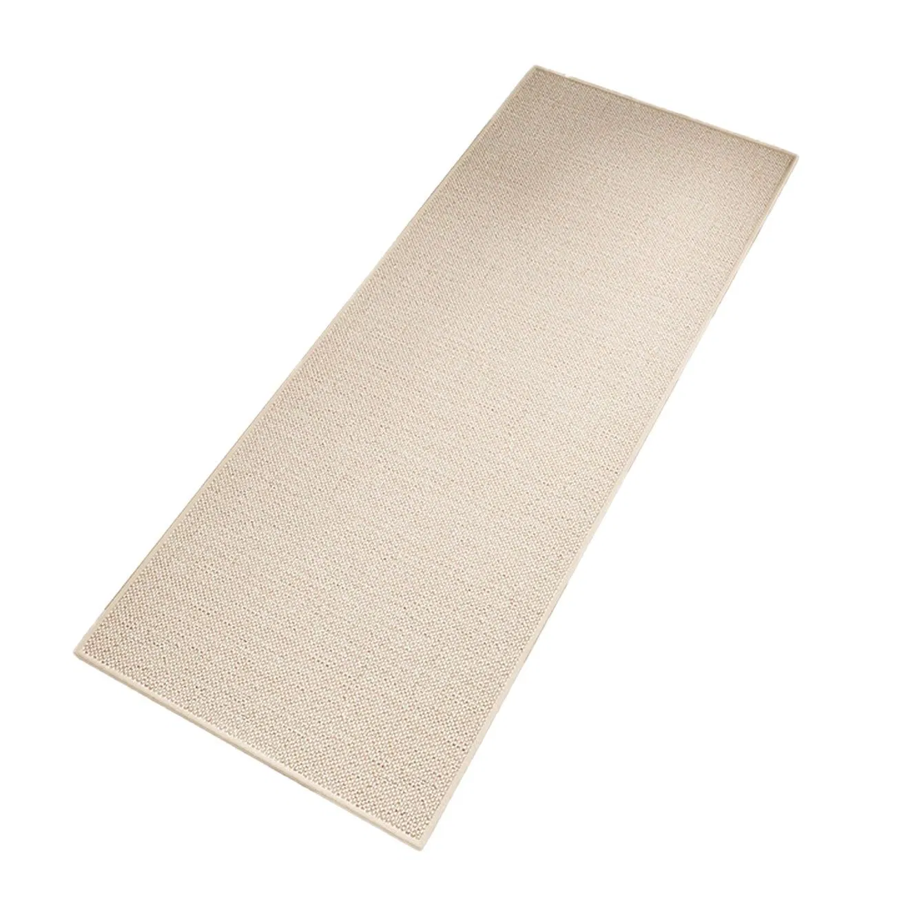 Modern Customizable Faux Linen Kitchen Mat for Stylish Homes