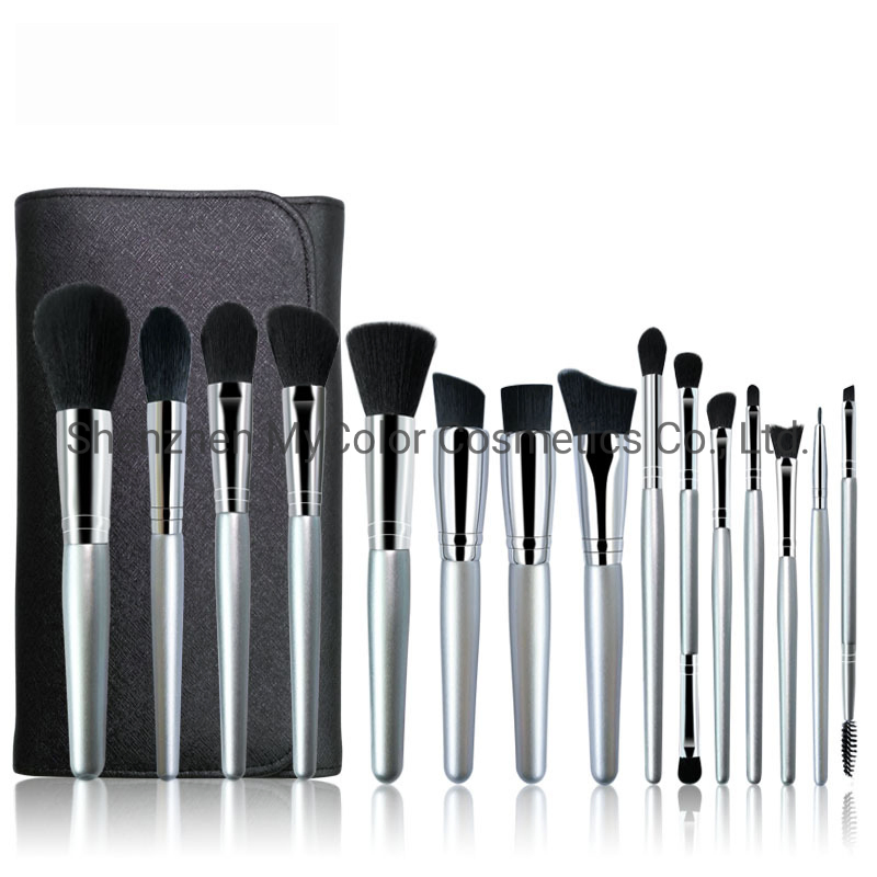 15PCS Professional Makeup Brushes Set Premium Nylon Synthetic Powder High Gloss Eyeshadow Cosmetics Brush