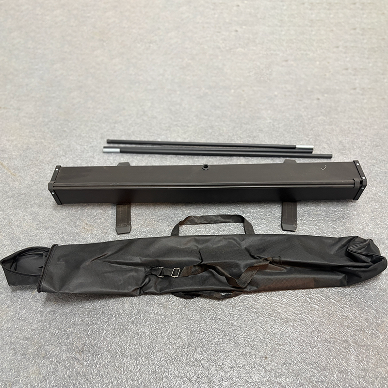 Premium Black Iron Roll up Banner Stand for Effective Advertising Display