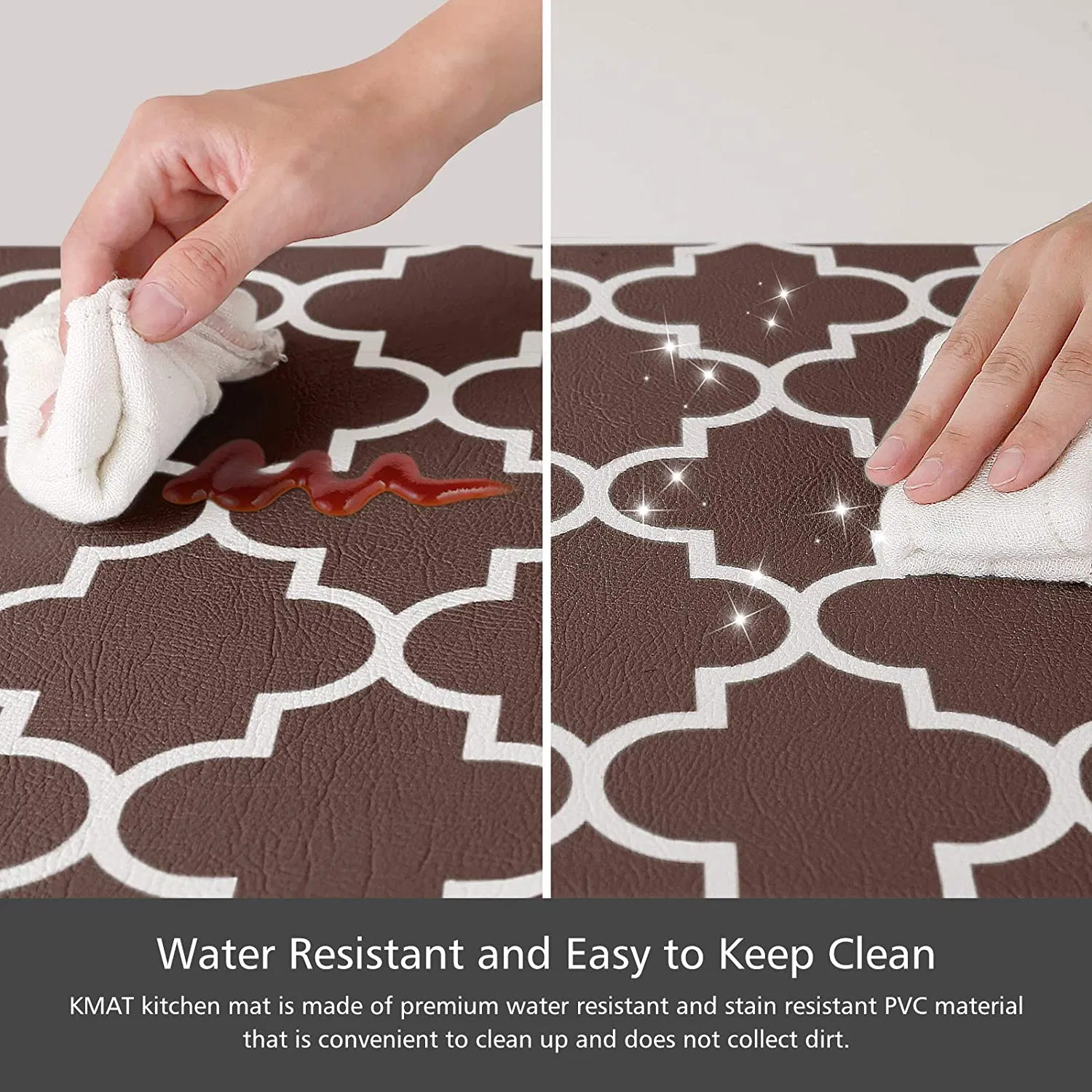 Digital Printed Various Pattern Eco Friendly PVC Custom Design Washable Durable Kitchen Anti Fatigue Floor Mat