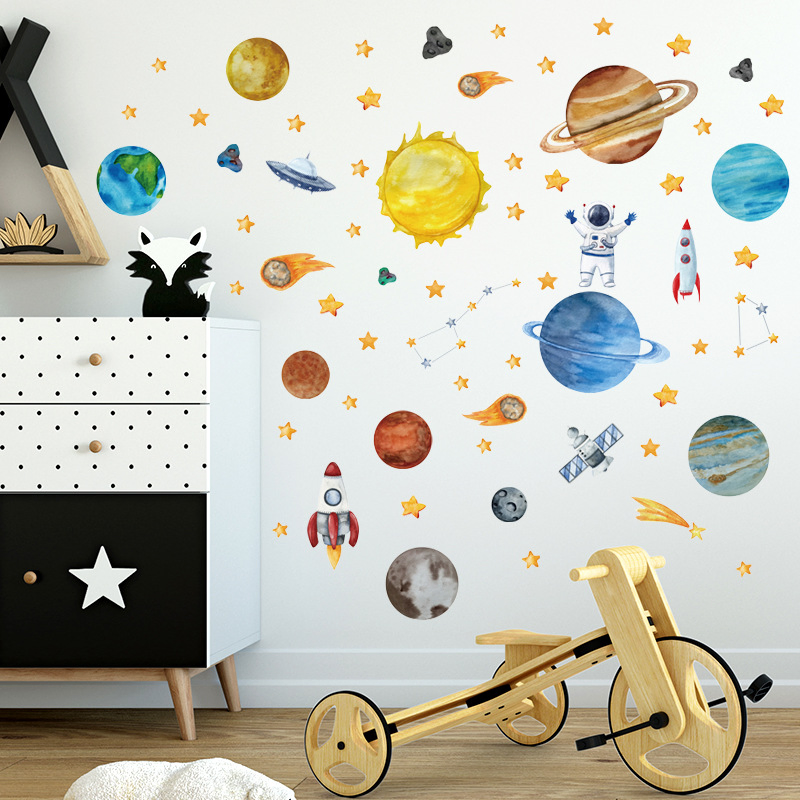 Custom Self-Adhesive Removable Printing Deca Waterproof Home Decoration Children Wall Sticker for Kids Room Walls