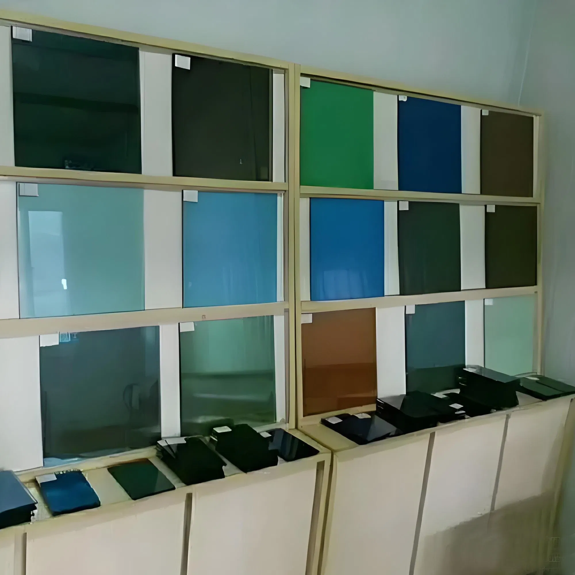 Factory Supply Cut Size Tinted/Clear Float Glass with Variety of Colors with Plywood Crates