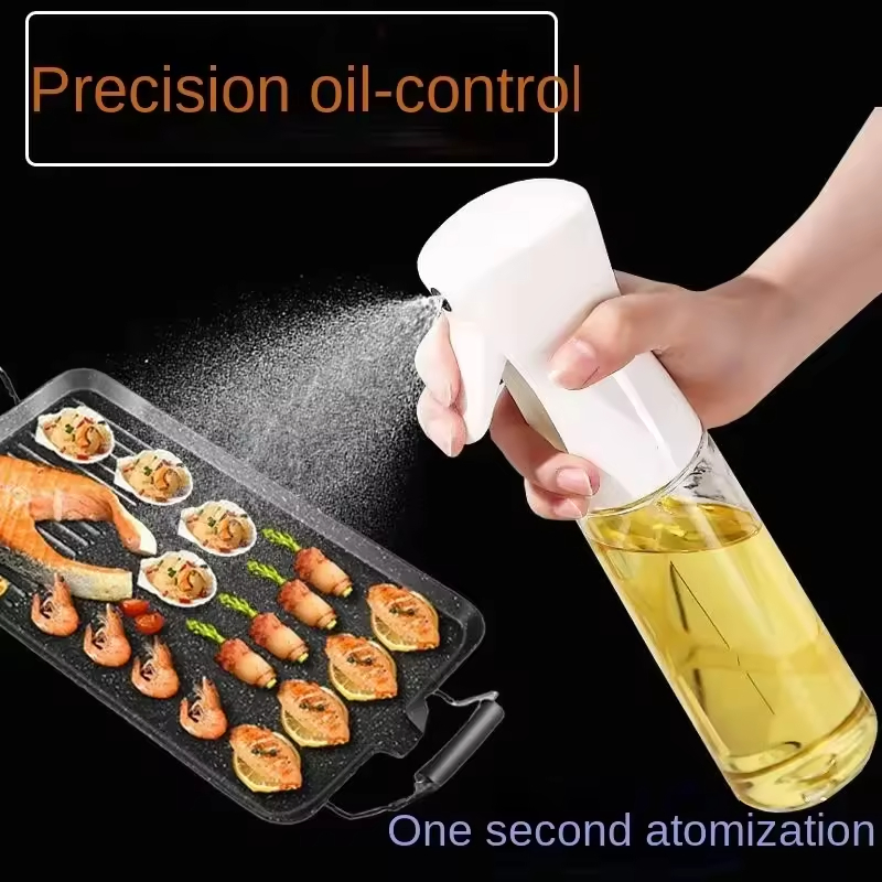 Must-Have Kitchen Gadgets Multifunctional Oil Spray 200ml Glass Olive Oil Spray Bottle for Cooking