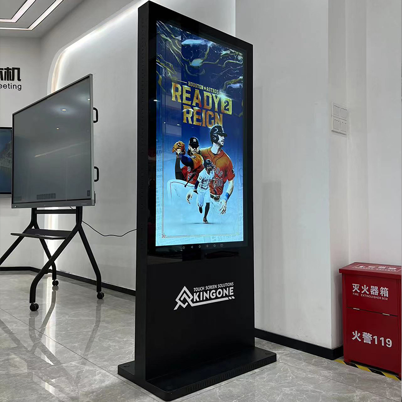 Ultra Thin 55 Inch Indoor Touch Screen LCD Outdoor Advertising Totem Kiosk Cms Software LED Display Digital Signage and Displays