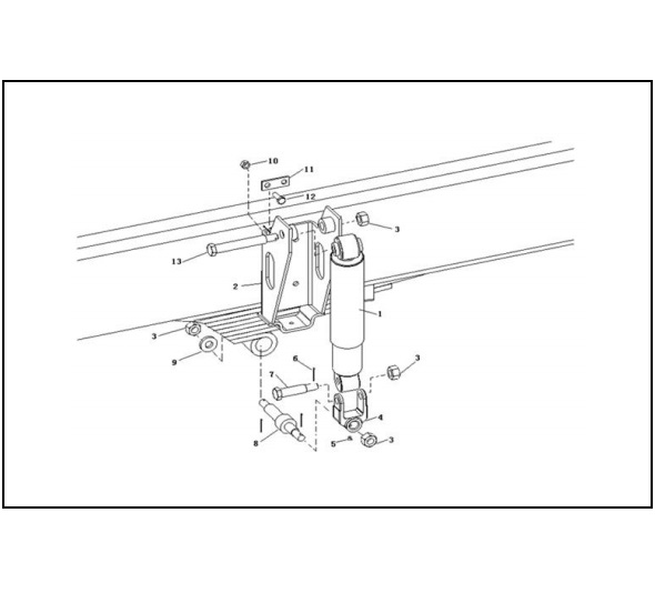 Амортизатор Gem High Quality для Tonly Truck TL875, артикул 85029010077