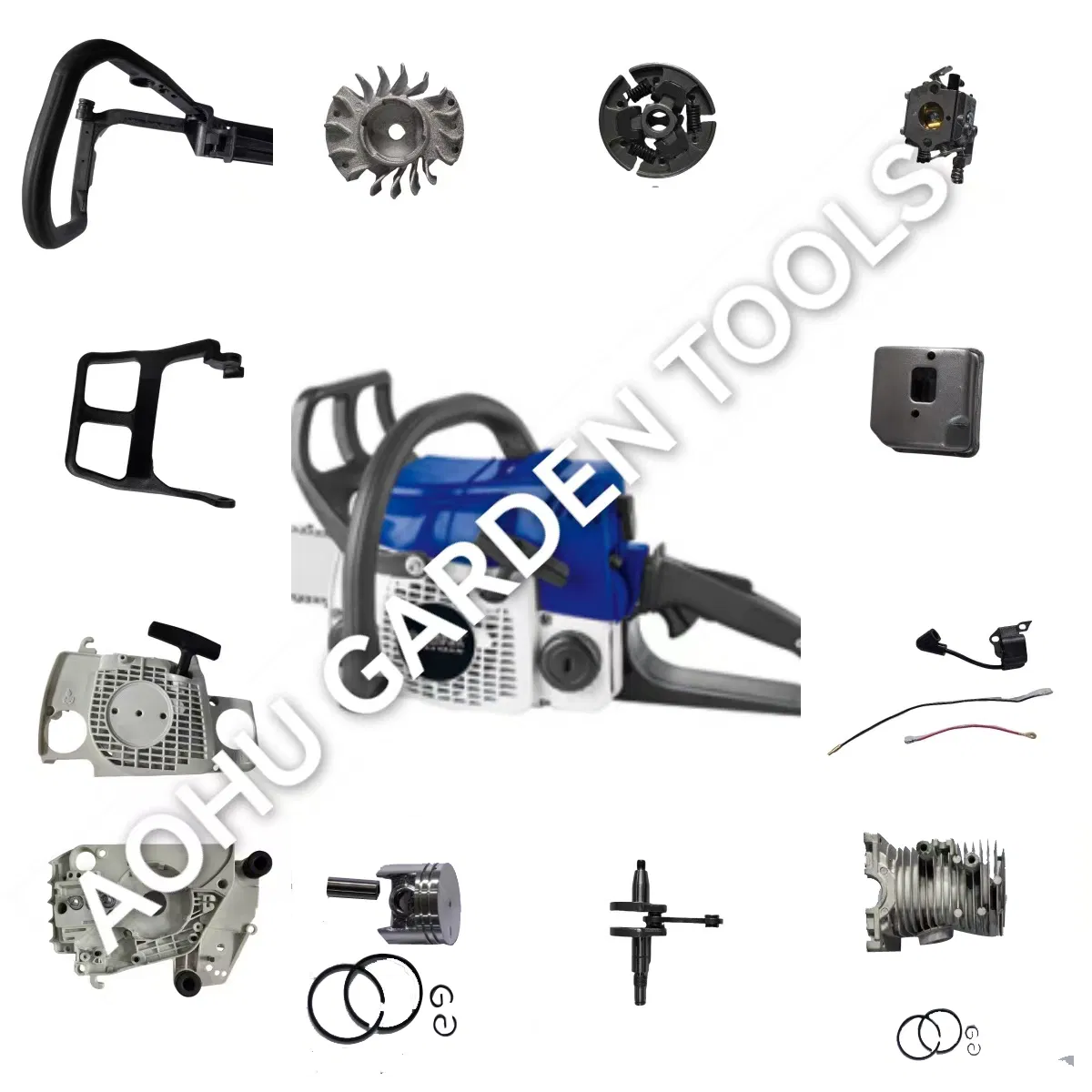 Chain Saw 180 Cylinder/Crankcase/Shaft/Clutch/Carburator/Starter