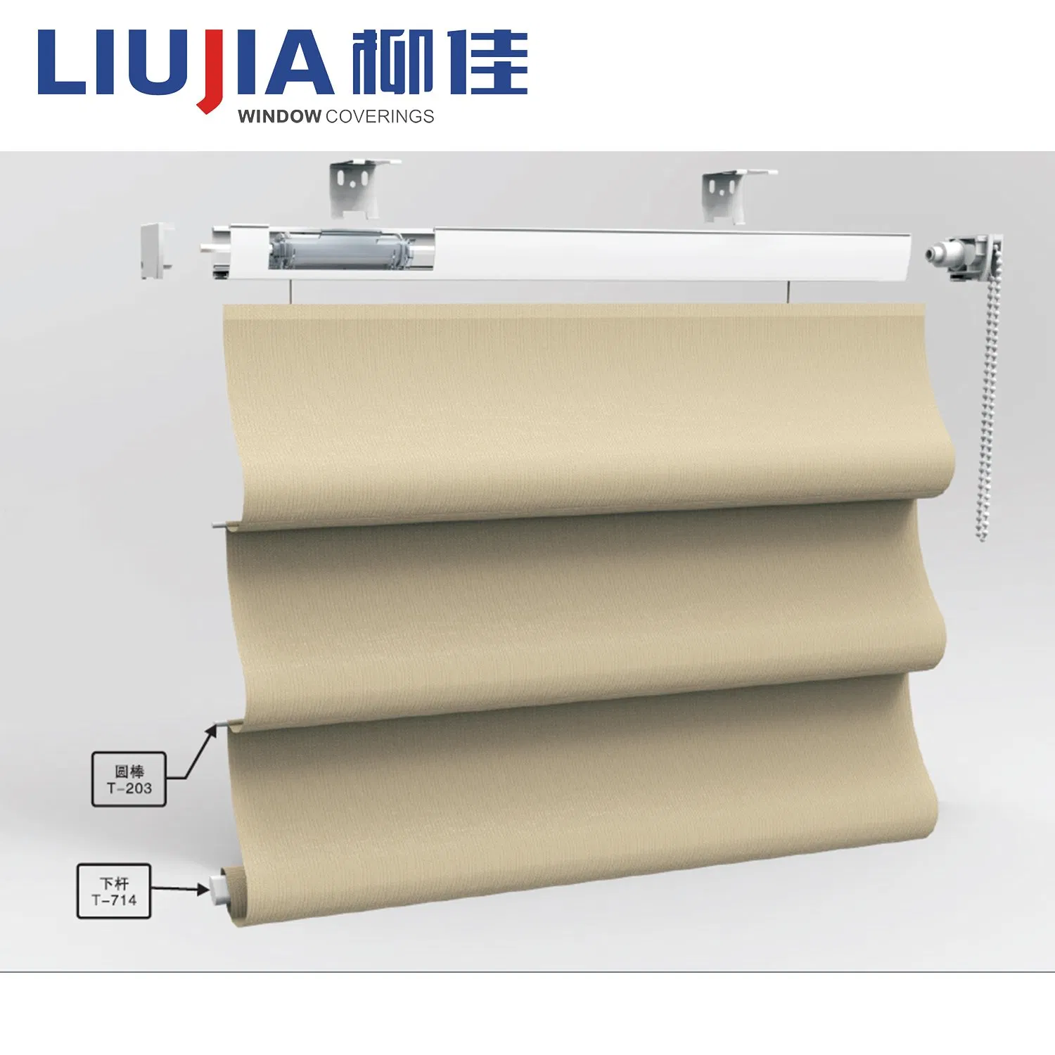China Gold Supplier Cheap Price Roman Blind