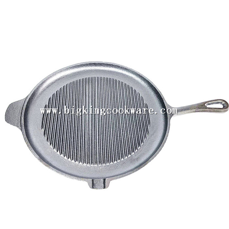 Grill Pan, Integral with Cast Iron Handles. Diameter 27.5cm