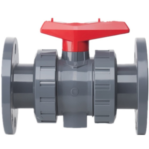 High-Quality PVC Double Union Flanged Ball Valve Durable True Union Ball Valve for Various Applications
