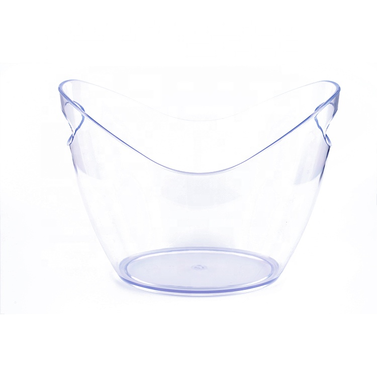 Custom Logo Bar Tub 8L Wine Champagne Beer Cooler Plastic Ice Bucket