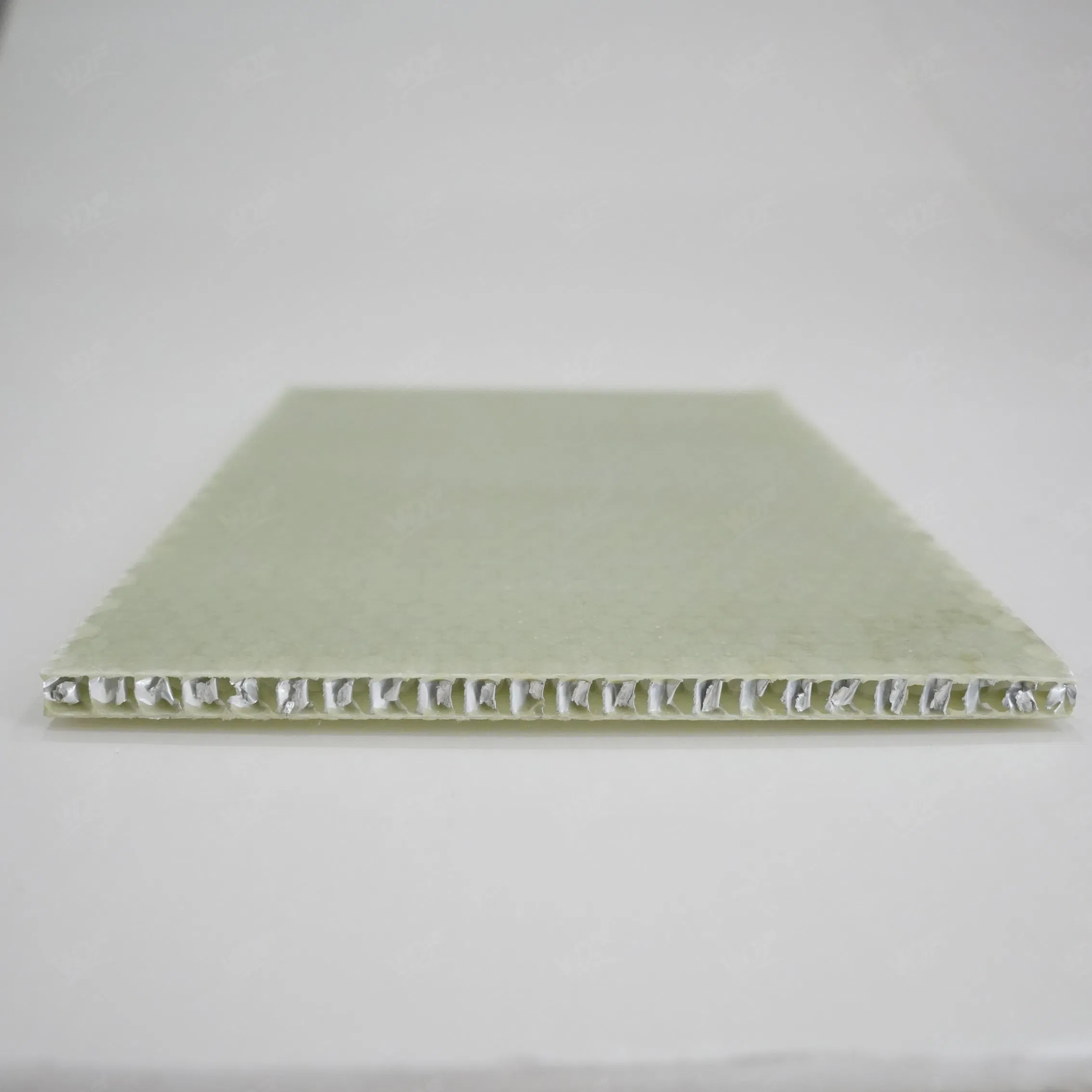 High - Strength Light Green FRP Sandwich Panel with Aluminum Honeycomb Ideal for Temporary Building Floors