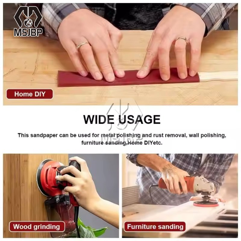 Шлифовальный диск 5 дюймов, 8 отверстий, красный