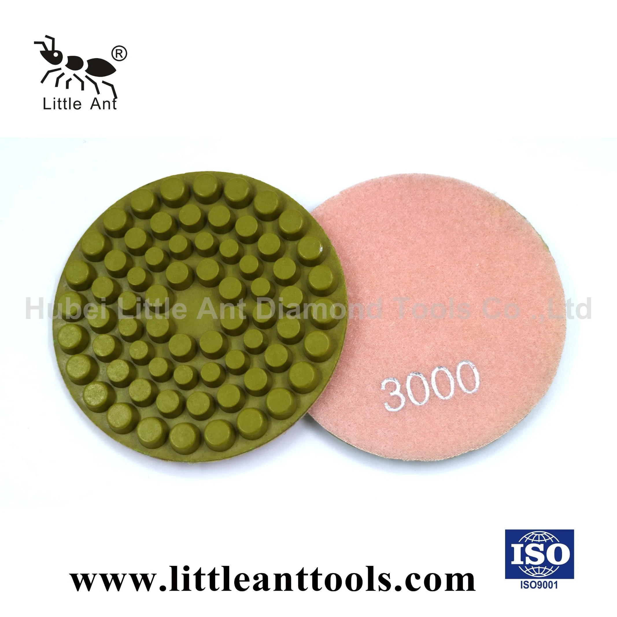 4 Inch Dots Pattern Hard Concrete Polishing Pad Dry and Wet Grinding