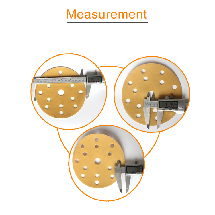 Абразивная бумага 150 мм, 100 шт, водостойкая, золотая