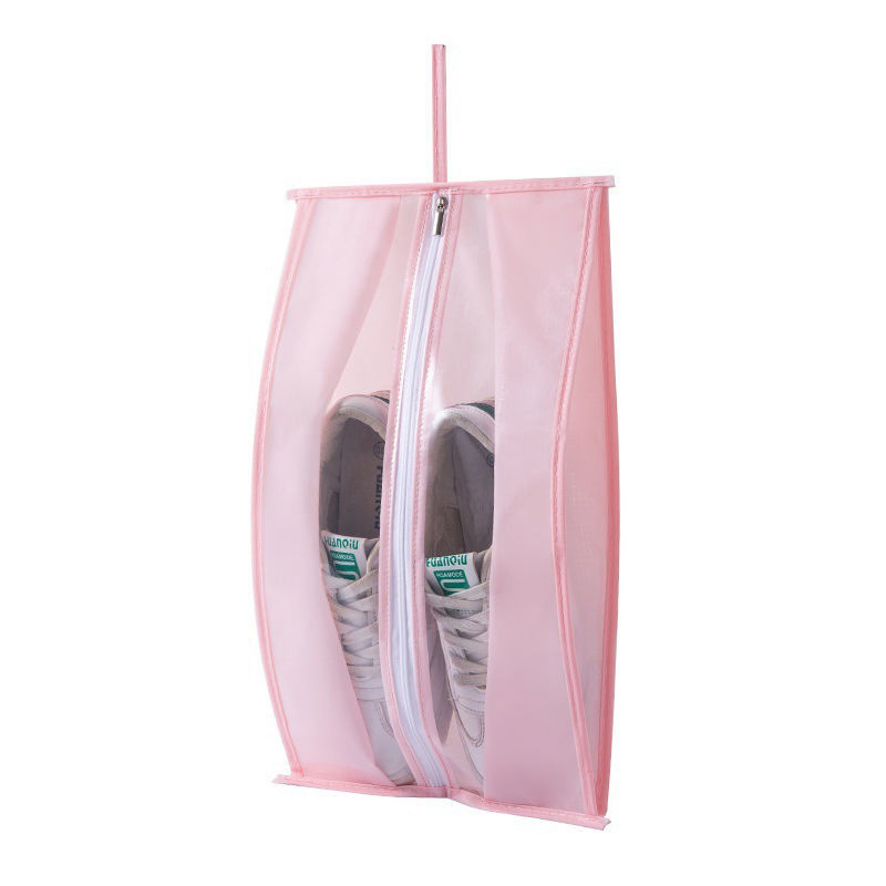 PEVA Storage Travel Shoe Pouch Dustproof Shoe Storage Bag with Zipper