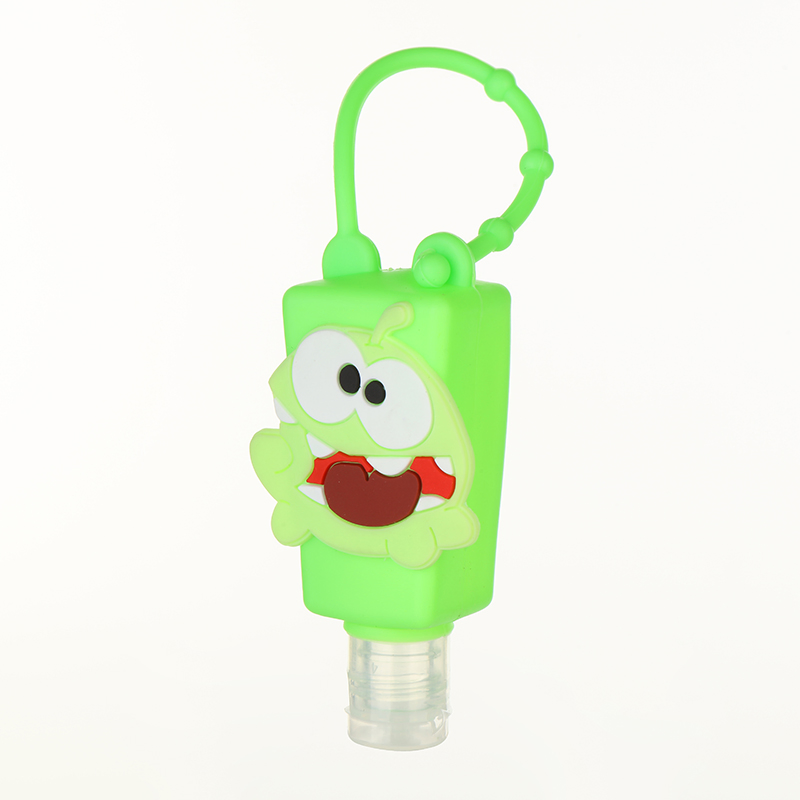 High Quality Green Color Hand Sanitizer Gel Silicone 60ml/50ml/40ml Hand Wash Sanitizer Holder