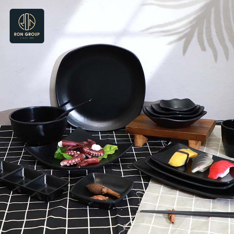 Elegant Eco-Friendly Dinnerware Kitchen Tableware Dishes Melamine Plate for Restaurant