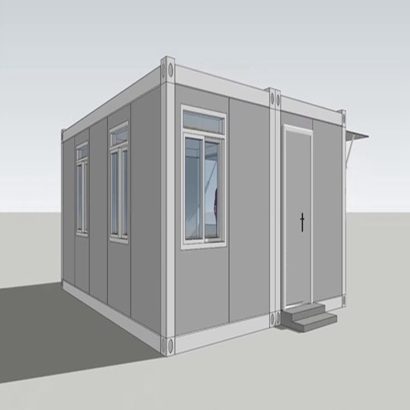 Fast Install Flat-Packed Assembly Mobile Modern Prefab Container House with Windows and Toilet for Office/Shop/Living/Hospital