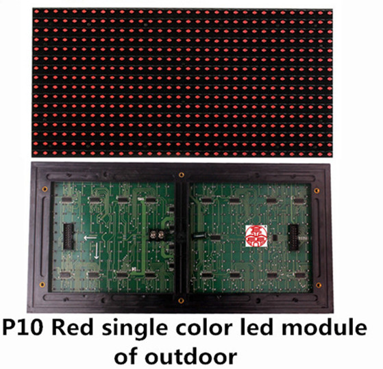 Durable P10 Red LED Display Module for Outdoor Use