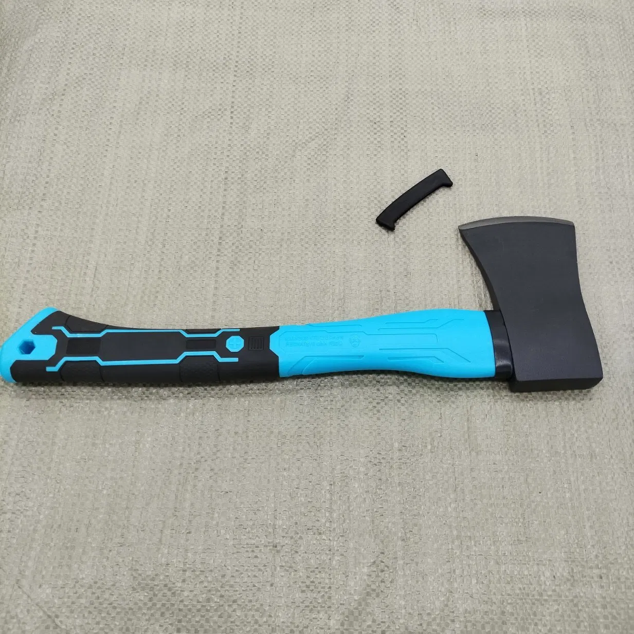 Red Emergency Rescue Axe with Wall Mount Bracket and Nylon Sheath, Used in Buildings, Ships and Fire Trucks