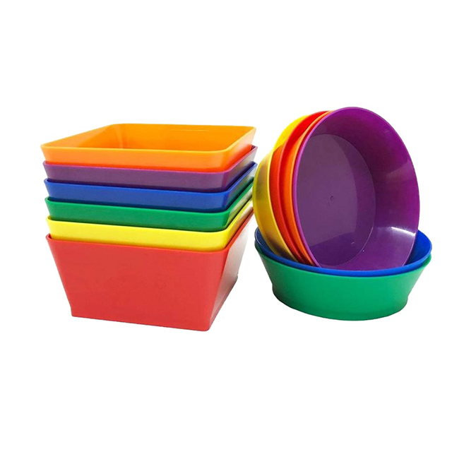 Round Plastic Sorting Bowl for School Educational